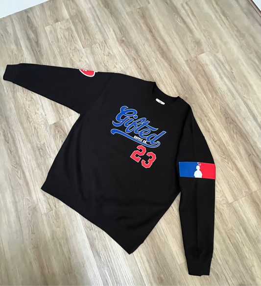 Black gifted/Dodger crewneck